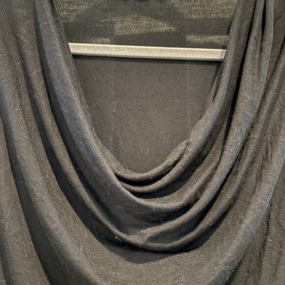 Jane Delancey Top Women Medium Black Tunic Stretch Drape Flowy Capsule Staple - Picture 7 of 13